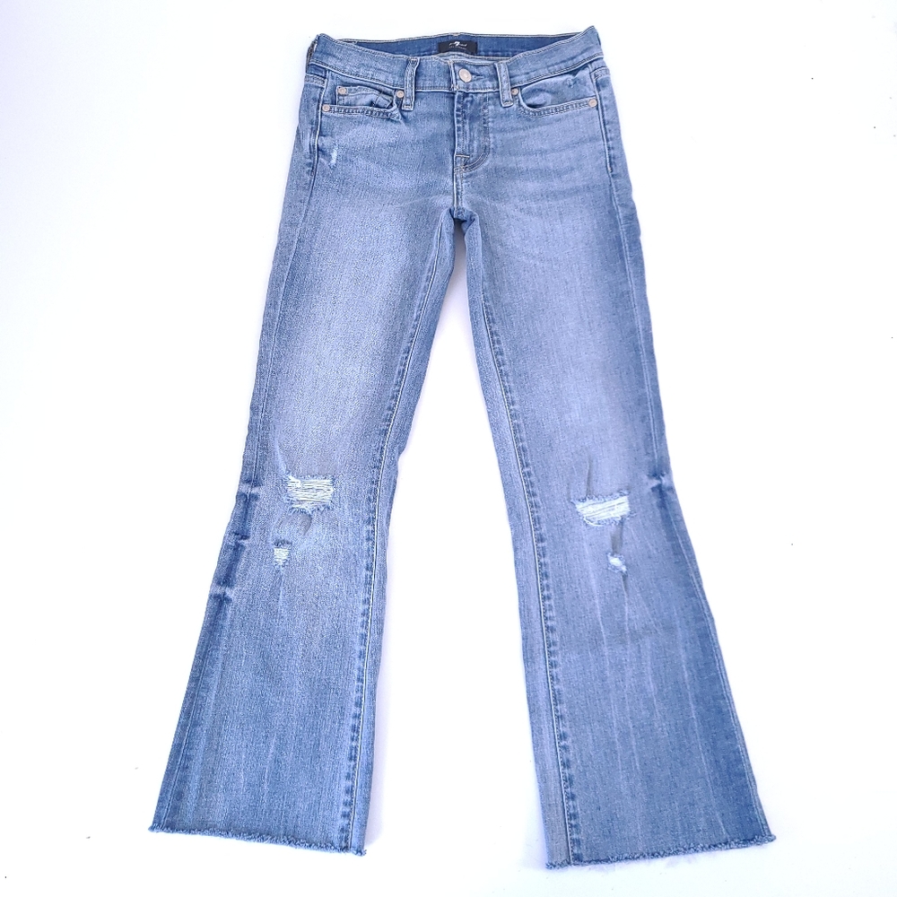Y2K 7 For All Mankind Womens Original Bootcut Low Rise Jeans Size 25